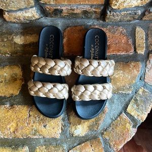 Gold Coconut Sandals by Matisse.